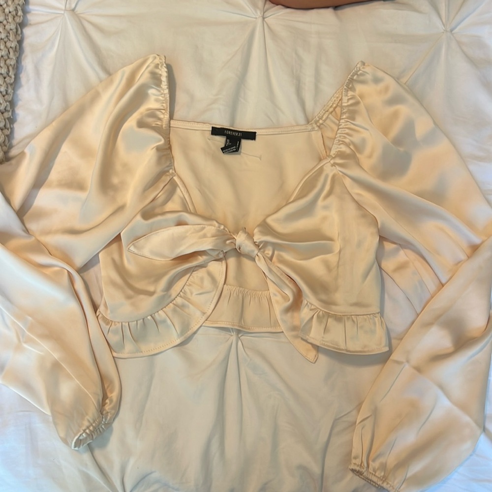 Satin crop top